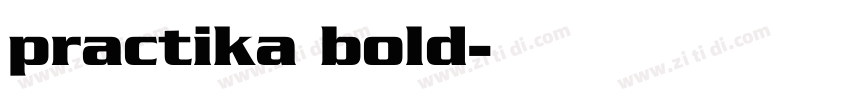 practika bold字体转换